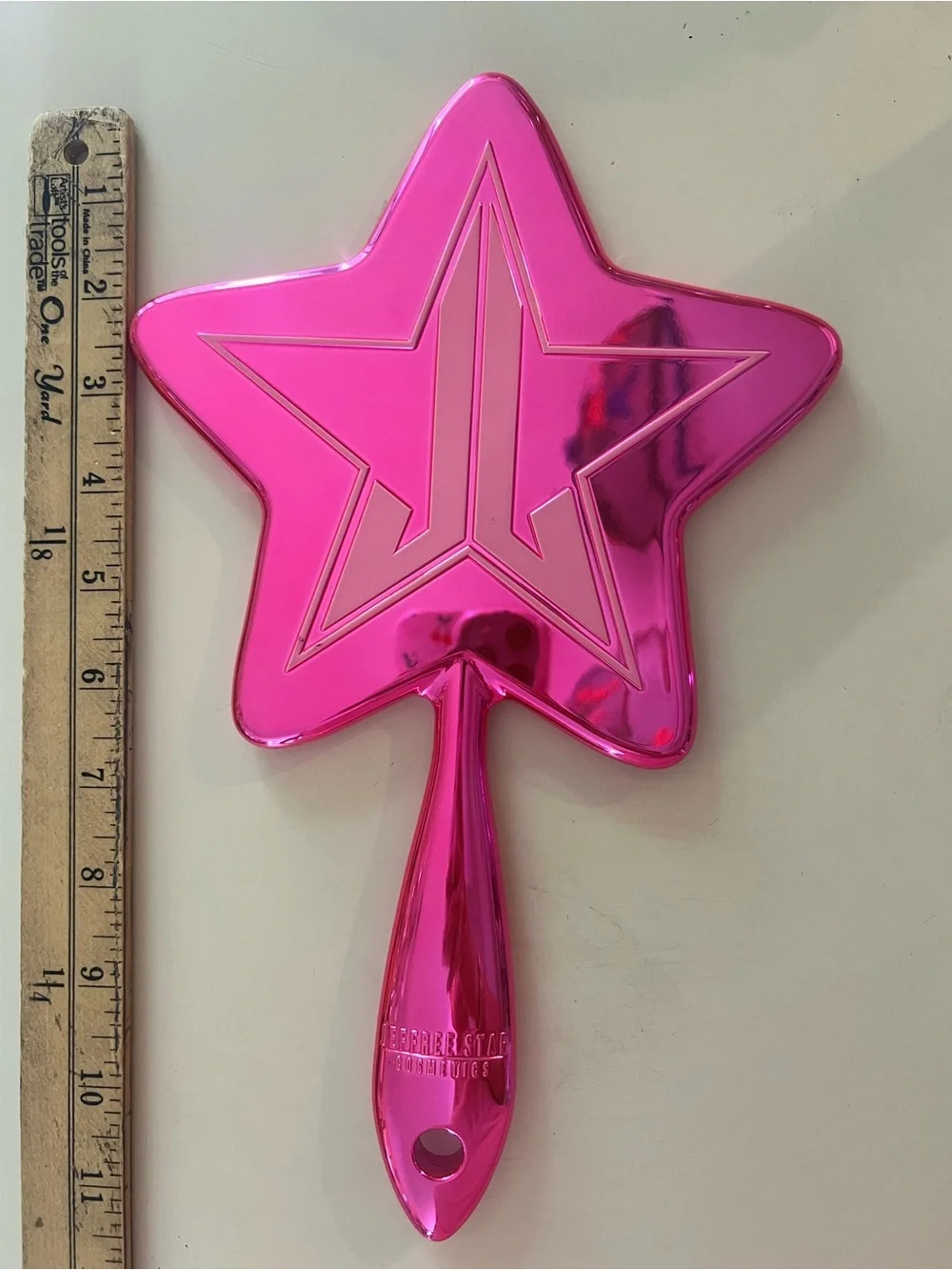 Jeffree Star Metallic Hot Pink Star Hand Mirror
